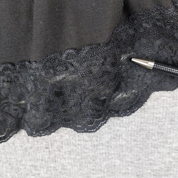 CATO WOMENS Y2K BLACK WITCHY WHIMSIGOTH FAIRY GRUNGE LACE TRIM CAMI SIZE M - Picture 3 of 14